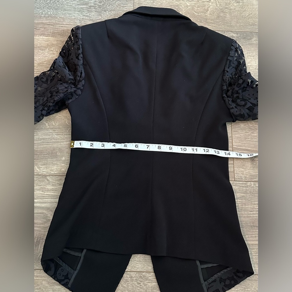 Sisley Black Lace Blazer Small - Picture 11 of 15